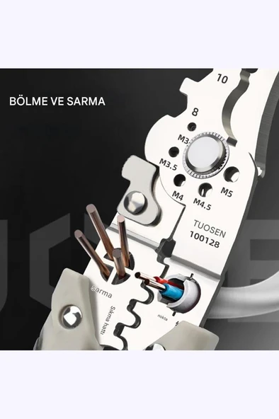 Elektrikçi Pense Çok Fonksiyonlu Paslanmaz Çelik 28 in 1 Otomotiv - Resim 8