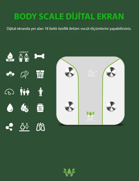 Wiami AKILLI YAG OLCER BLUETOOTH TARTI - 2