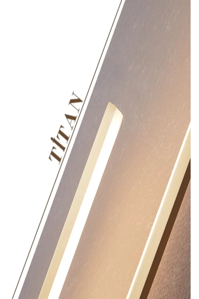 Luna Lighting Titan Model Eskitme Gold Renk Şık Dekoratif Oturma Odası Yatak Odası Takımı Pilli Ledli Aplik - 4