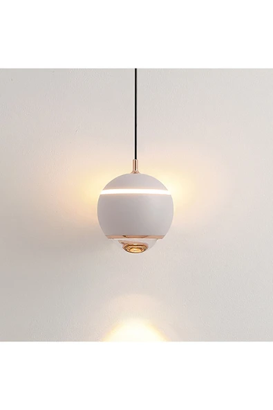 Luna Lighting 2806-1A-01 Roge Tekli Sarkıt BEYAZ - 2
