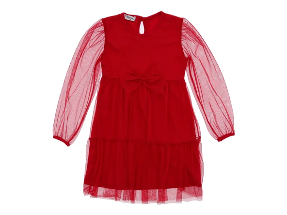 Kız Çocuk Elbise Tüllü Yeni Sezon