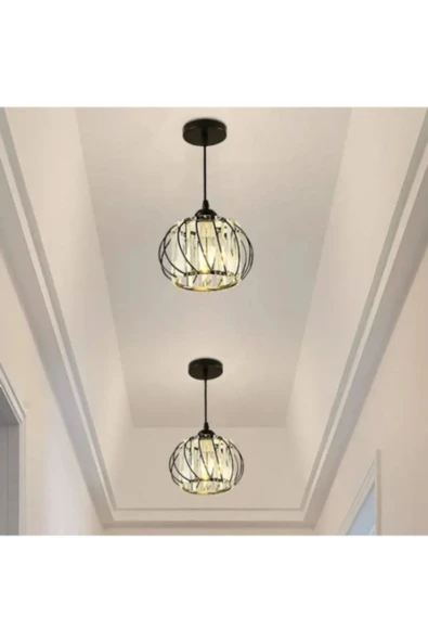 Luna Lighting Luxury KROM Kristal Taşlı Avize 30 Luk - 4