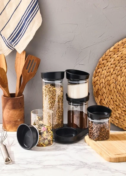 Aryıldız Fıne 6 Parça Saklama Kabı Seti Standlı - 2