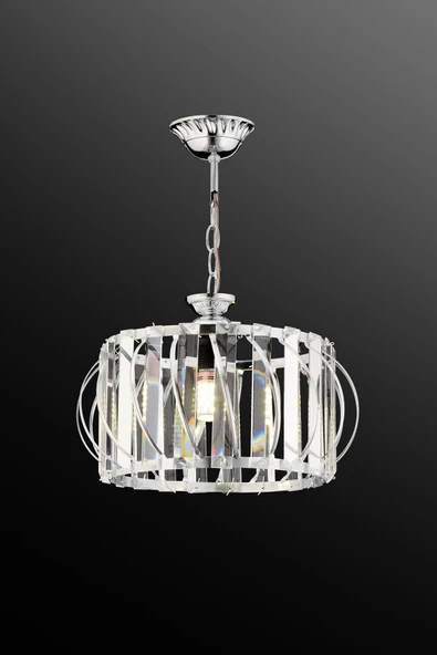 Luna Lighting Luxury Krom 27 Lik Kristal Taşlı Avize - 4