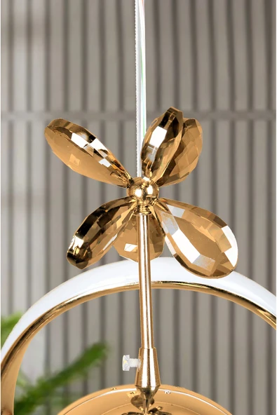 Luna Lighting Clasy Model Gold Kaplama 3 Renk Metal Salon Mutfak Oturma Yatak Odası Modern Led Sarkıt Avize - 3