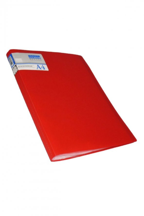 Sunum Dosyası 20 Sayfa Kırmızı (Hazır Poşet Dosyalı) 1 Adet