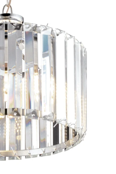 Luna Lighting Colosseum Model Kristal Modern Estetik Yatak Mutfak Oturma Salon Çocuk Odası Krom Taşlı 25 Lik Avize - 2