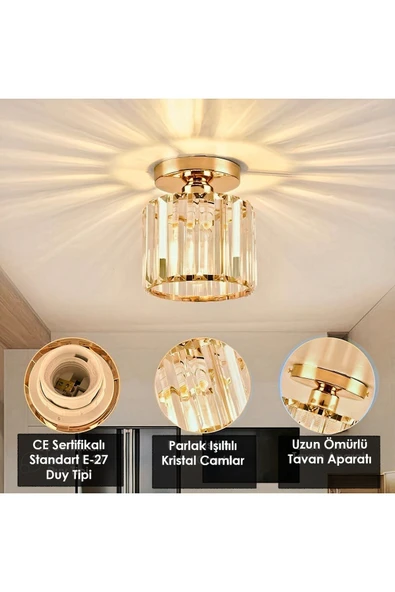Luna Lighting Luxury Plafonyer Gold Avize - 3
