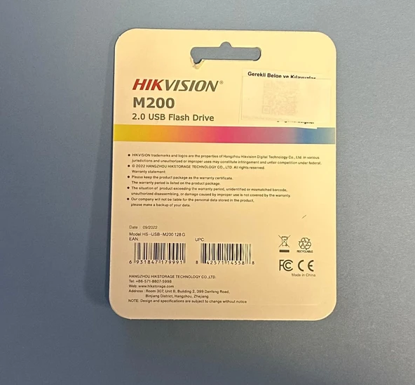 HIKVISION 128GB USB2.0 HS-USB-M200/128G METAL FLASH BELLEK - 2