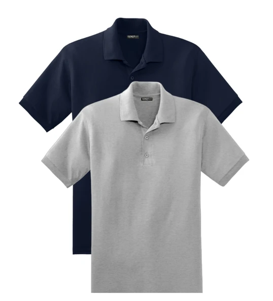 Erkek 2'li Çekmeyen Pamuklu Kumaş Regular Fit Standart Kesim Polo Yaka Tişört POLOYAKA-T-SHIRT2 - 4