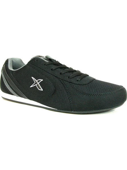 Kinetix Siyah Gri Bağcıklı Sneaker Spor Ayakkabı