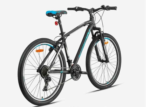 KRON XC 75 26 JANT 21 VİTES V FREN KELEBEK VİTES FULL SHIMANO SİSTEM-MAT SİYAH-TURKUAZ/BEJ(KRN25-047) - 3