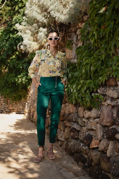 Kadın Yüksek Bel Klasik Pantolon FRN2054 - 11