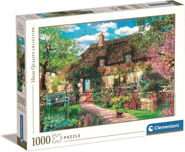 Clementoni 1000 Parça HQ Collection Yetişkin Puzzle The Old Cottage