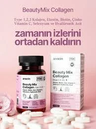 Anocin Beauty Mix Collagen Tip I-II-III Elastin Biotin Zinc Selenyum Hyaluronic Kolajen 30 Tablet - 2