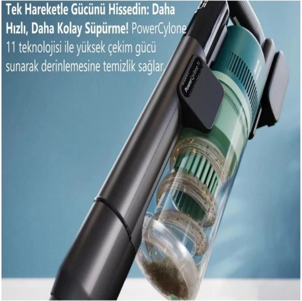 Philips 6000 Serisi XC6557/01 Şarjlı Kablosuz Dikey Süpürge - 4