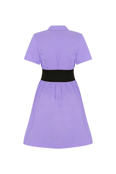 Kadın Pamuklu Kısa Kol Elbise FRN303811 - 3