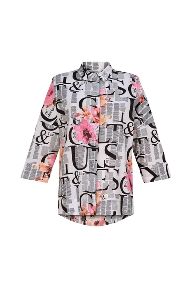 Kadın Desenli Spor Gömlek Frn10101 - 7