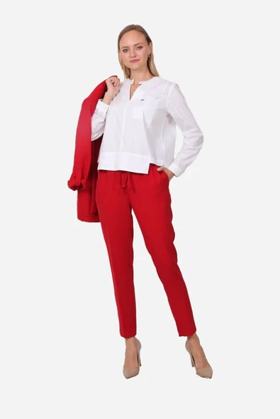 Kadın Cepli Modern Kesim Bluz FRN1104