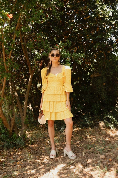 Kadın Kat Kat Elbise FRN30391 - 8