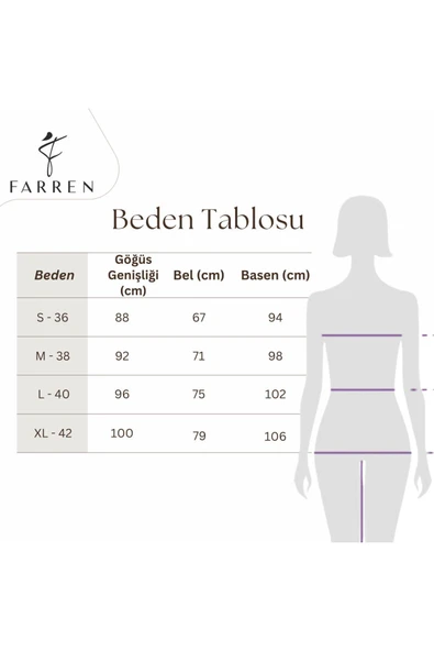 Kadın Pamuklu Uzun Kol Diz Boyu Elbise FRN30381 - 6