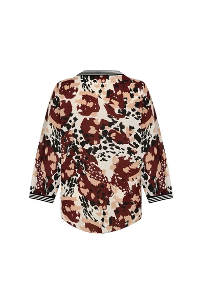 Kadın Leopar Desenli Bluz FRN1106 - 11