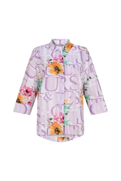 Kadın Desenli Spor Gömlek Frn10101 - 12