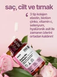 Anocin Beauty Mix Collagen Tip I-II-III Elastin Biotin Zinc Selenyum Hyaluronic Kolajen 30 Tablet - 4