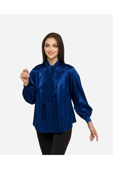 Kadın Şık Yeşil Kadın Bluz FRN1113 - 5