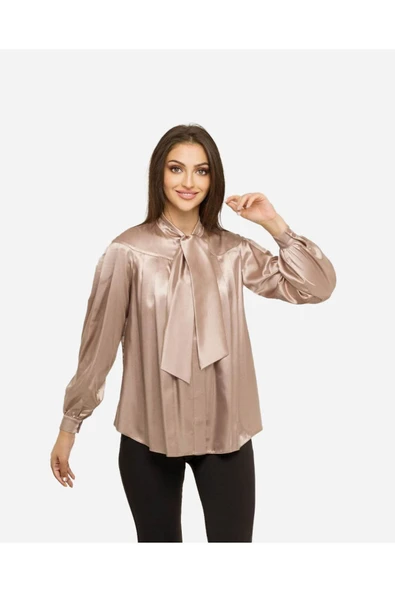 Kadın Şık Yeşil Kadın Bluz FRN1113 - 6