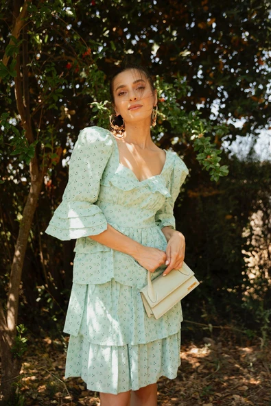 Kadın Kat Kat Elbise FRN30391