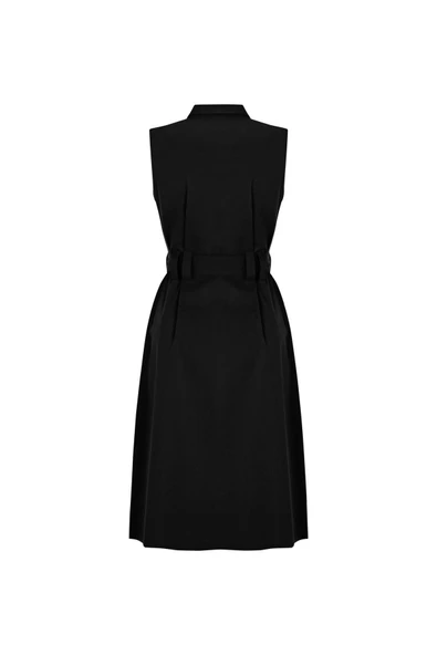 Kadın Pamuklu Kemerli Elbise FRN30397 - 8