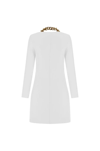 Kadın Düz Kesim Uzun Kollu Elbise FRN3100 - 9