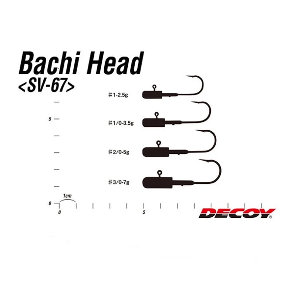 Decoy SV-67 Bachi Head Jig Head  NO:2/0 5 GR - 5