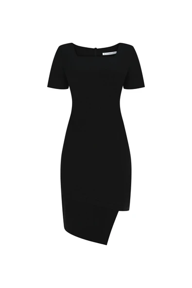 Kadın Yırtmaç Detaylı Kalem Elbise FRN30388 - 2