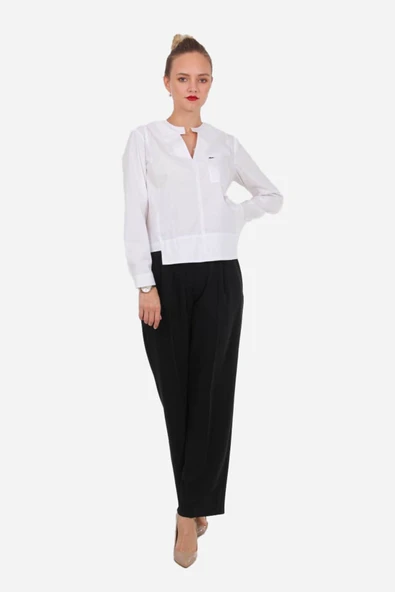 Kadın Cepli Modern Kesim Bluz FRN1104 - 2