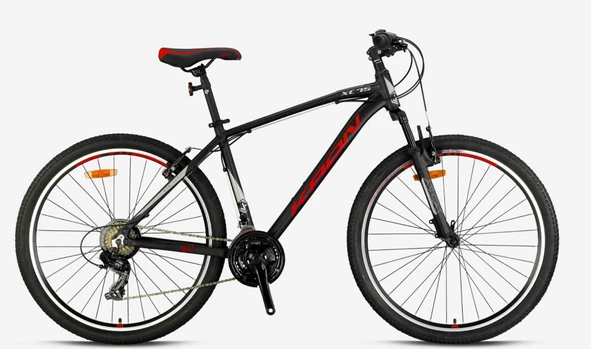 KRON XC 75 26 JANT 21 VİTES V FREN KELEBEK VİTES FULL SHIMANO SİSTEM-MAT SİYAH-KIRMIZI/BEJ(KRN25-049) - 2