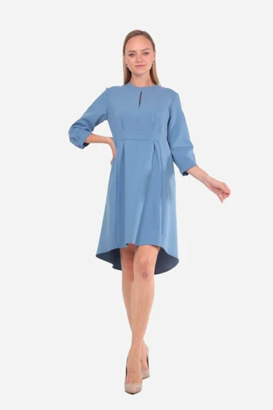 Kadın Modern Kesim Cepli Elbise FRN3103 - 2