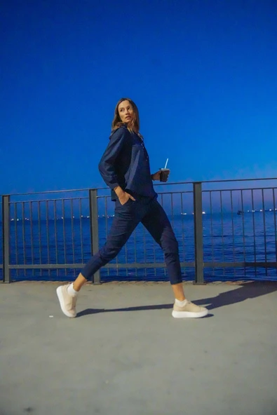 Kadın Kapüşonlu Rahat Eşofman Takım FRN6100