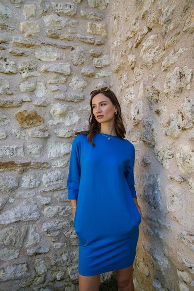 Kadın Triko Cepli Elbise FRN3105