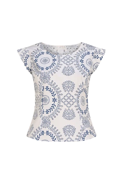 Kadın Brode Detaylı Bluz FRN6002 - 7