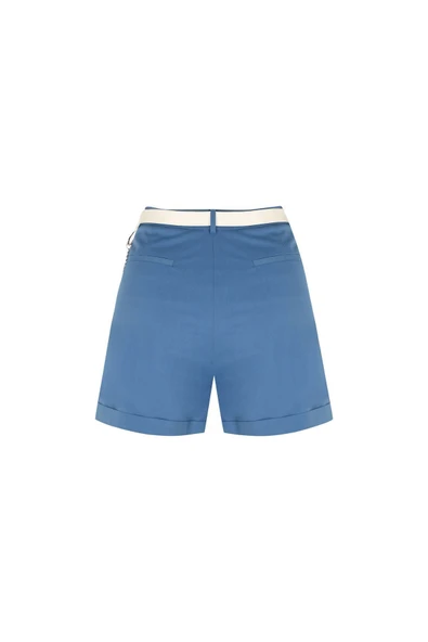 Kadın Pile Detaylı Şort FRN60020 - 5