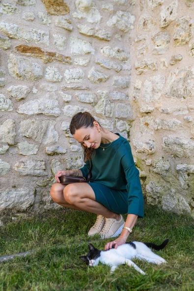 Kadın Triko Cepli Elbise FRN3105 - 10