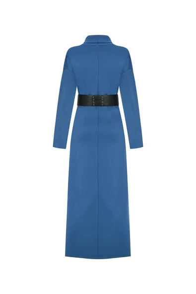 Kadın Balıkçı Yaka Örme Elbise FRN3135 - 12