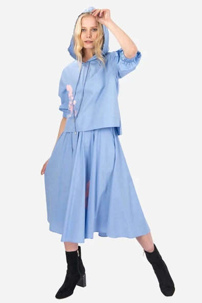 Kadın Çiçek Işlemeli Rahat Kesim Takım FRN6000 - 12