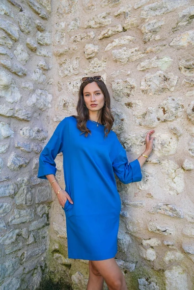 Kadın Triko Cepli Elbise FRN3105 - 2