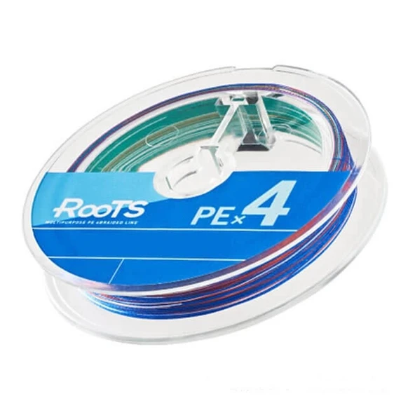Gosen X4 Roots PE 4 Örgü Spin İpi  MultiColor 200 MT 0,104 MM - 6