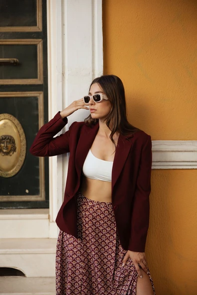 Kadın Klasik Kesim Blazer Ceket FRN6105 - 9