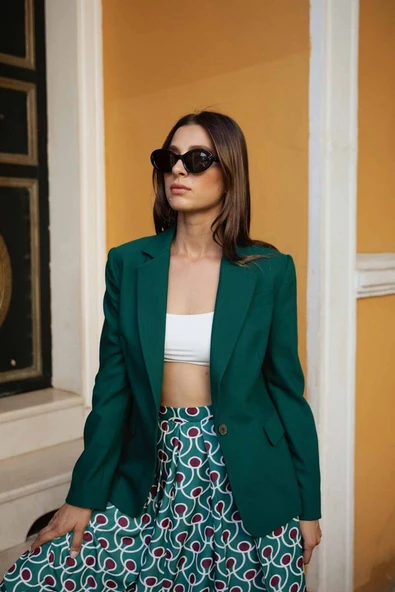 Kadın Klasik Kesim Blazer Ceket FRN6105