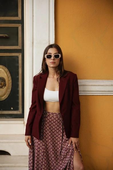 Kadın Klasik Kesim Blazer Ceket FRN6105 - 7